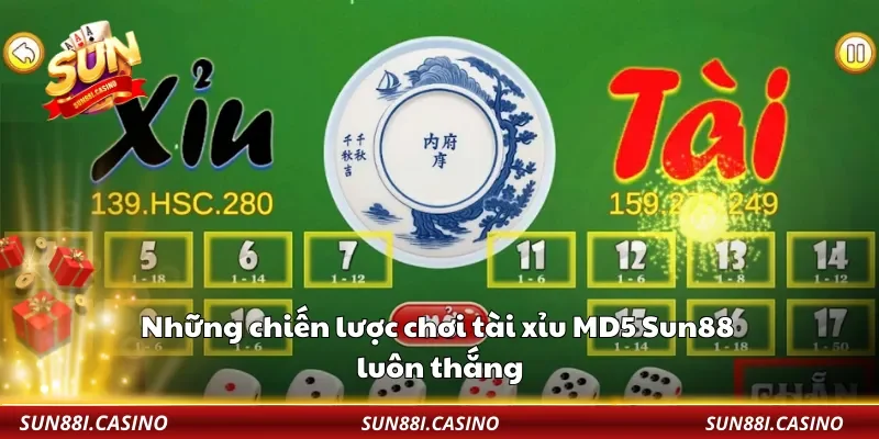 Những chiến lược chơi tài xỉu MD5 Sun88 luôn thắng